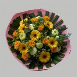 Geel Gerbera rosen (Medium)